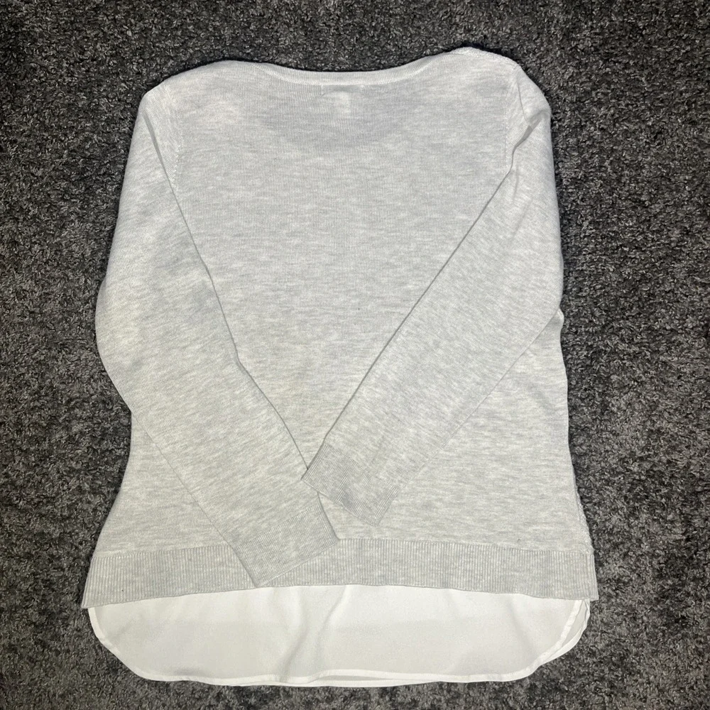 Calvin Klein Women's Layered Gray Sweater Size Large - Picture 7 of 8